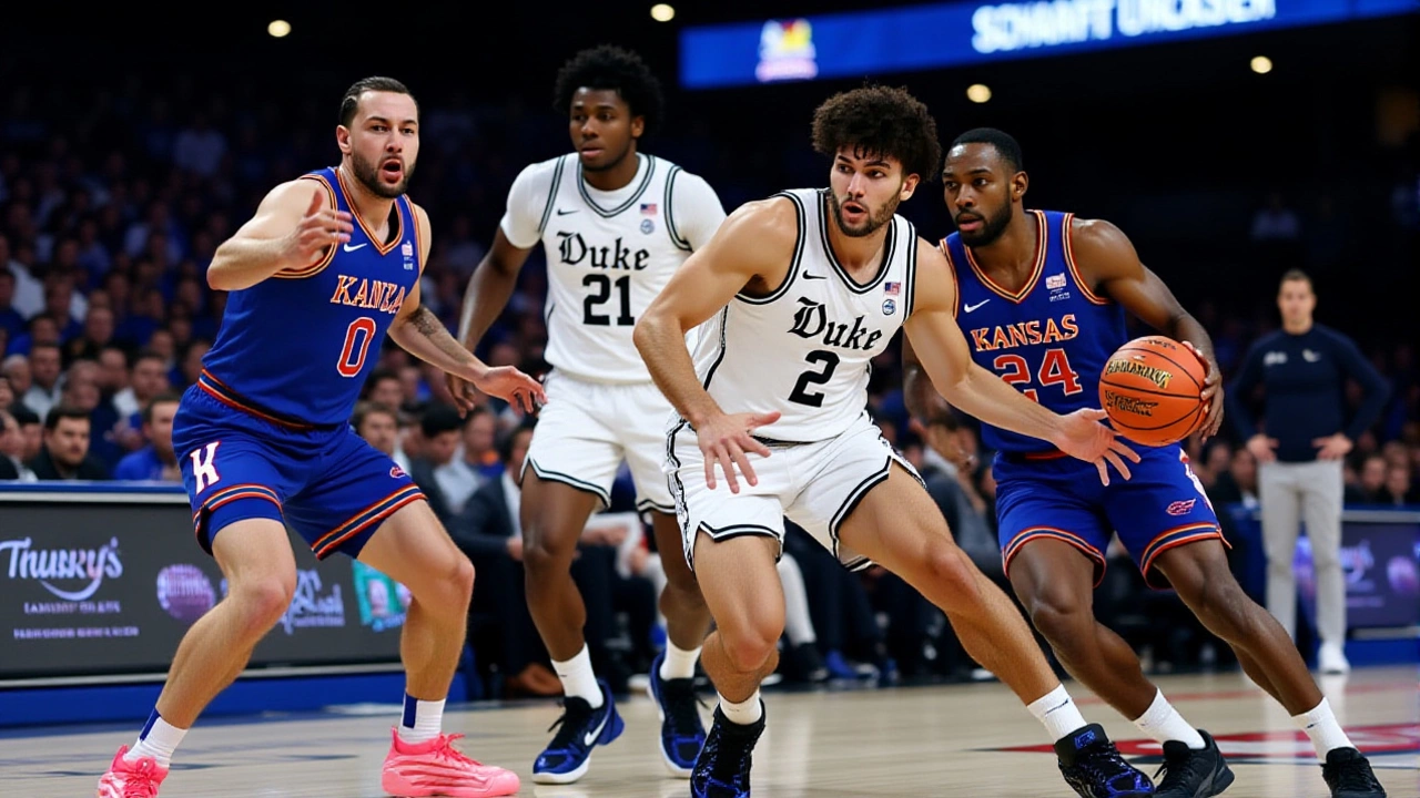 Cameron Boozer's 18 points lift No. 5 Duke past No. 24 Kansas 78-66 in State Farm Champions Classic